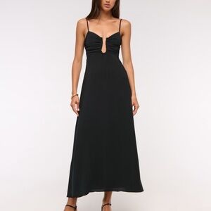 Abercrombie & Fitch Black Maxi Dress